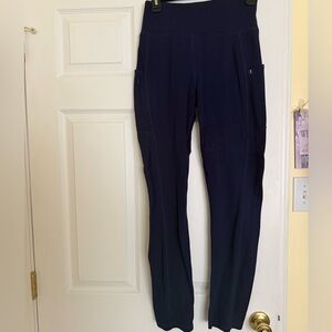 JAANUU NAVY SCRUB LEGGINGS